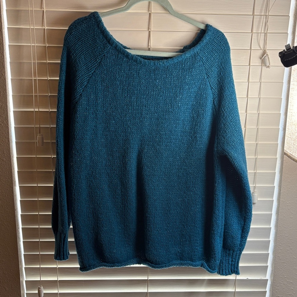 Teal Knit Sweater
